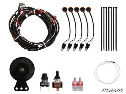 SuperATV - SuperATV Plug & Play Turn Signal Kit for Polaris (2013-19) Ranger XP 900 (Crew Cab, Toggle Switch and Dash Horn)