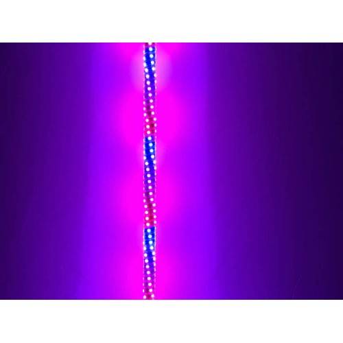 4' LED Whip Twisted Silver Pair