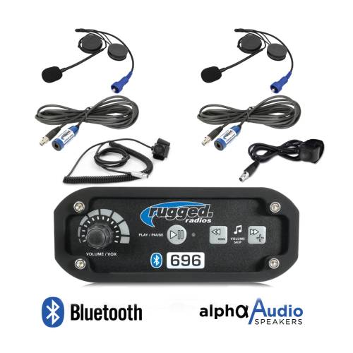 Rugged Radios - Rugged Radios RRP696 2-Place Intercom System with Alpha Audio Helmet Kits