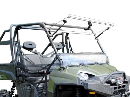 SuperATV - Polaris Ranger 900 Diesel Scratch Resistant Flip Windshield