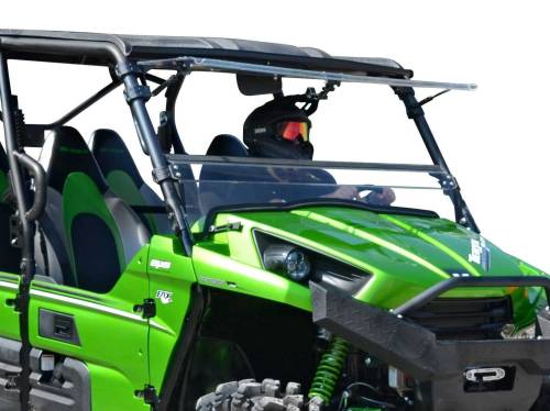 SuperATV Scratch Resistant Flip Windshield for Kawasaki (2012-15