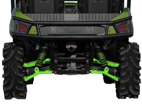 SuperATV - Kawasaki Teryx High Clearance 1.5" Rear Offset  A Arms (2012-15) (Green)
