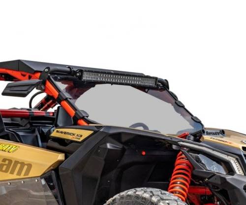 SuperATV - Can-Am Maverick X3 Full Windshield, Scratch Resistant Polycarbonate -Light Tint (Machines Without Factory Intrusion Bar)