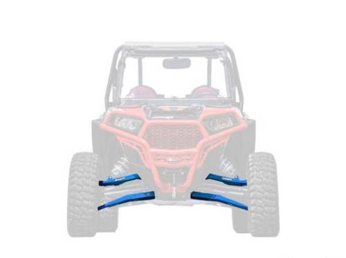 SuperATV - Polaris RZR XP 1000 High Clearance Boxed A-Arms, Standard Duty Ball Joints (Voodoo Blue)