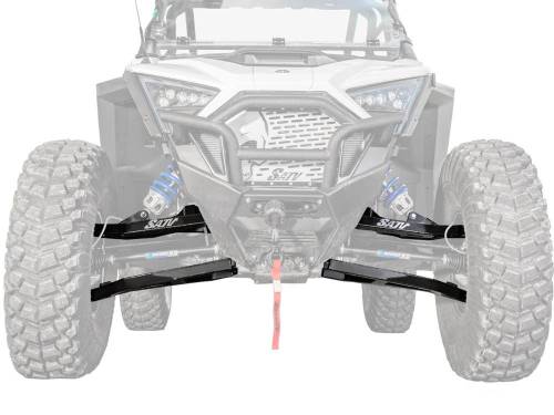 SuperATV - Polaris RZR PRO XP Sidewinder A-Arms—1.5" Forward Offset (Without Ball Joints) Black