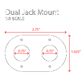 Rugged Radios Bar Mount Dual Nexus Jack Mount & Headset Hanger 1.75 In. Diameter - Foto 8