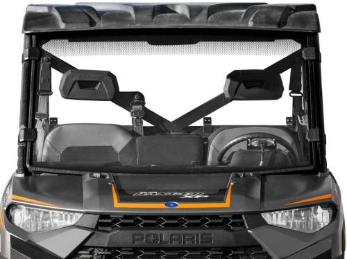 SuperATV - Polaris Ranger XP 900 Full Windshield, Dots Print (Scratch Resistant Polycarbonate) Clear