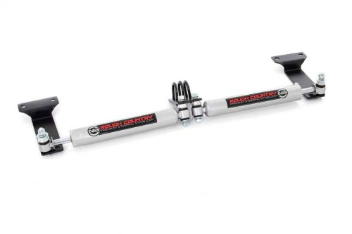 Rough Country - Rough Country Dual Steering Stabilizer Kit for Ford (1999-04) F-250/F-350 & (00-05 Excursion), 4wd