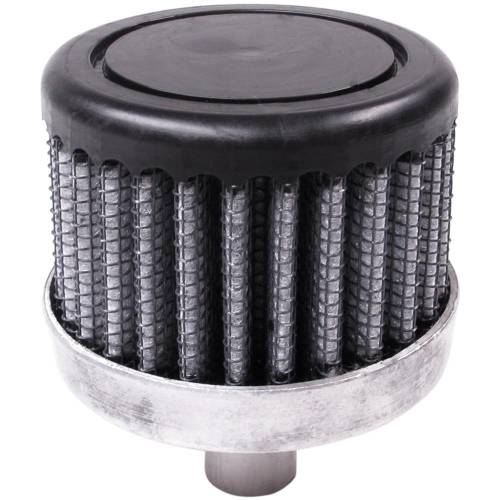 S&B - S&B Crankcase Vent Filter, .50" Hole, Push-In Valve with Black Shield