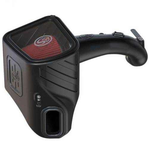 S&B - S&B Cold Air Intake for Chevy/GMC (2020-24) 2500/3500 6.6L Duramax Cotton Gauze Filter (Red)