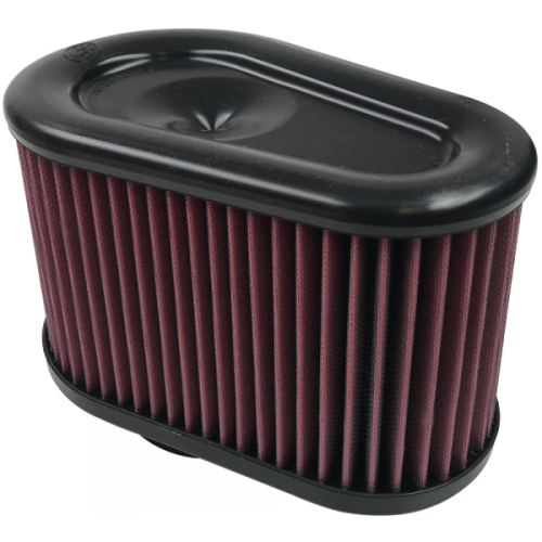 S&B - S&B Intake Replacement Filter for Ford (2003-07) F-250/F-350/Excursion 6.0L, Cotton Cleanable (Red)