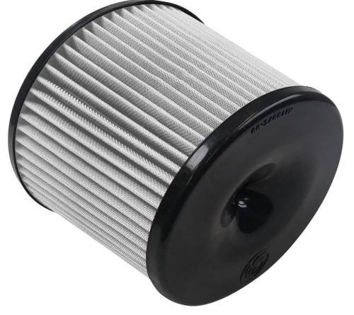 S&B - S&B Intake Replacement Filter for Dodge/Ram (2003-21) 1500/2500/3500 5.7L, Toyota (2007-21) 5.7L, Tundra 4.6L/5.7L, Toyota (2007-12) Sequoia 5.7L, Dry Extendable (White)