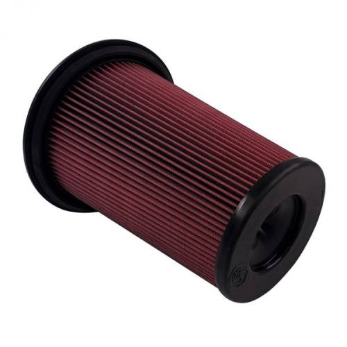 S&B - S&B Intake Replacement Filter for Cadillac (2022) Escalade - Chevy/GMC (2019-23) 1500 5.3L/6.2L - Chevy/GMC (2021-22) Suburban/Yukon/Tahoe 5.3L/6.2L, Cotton Cleanable (Red)