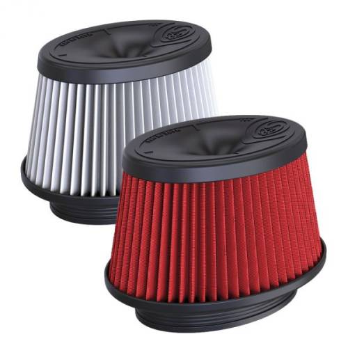 S&B - S&B Intake Replacement Filter for Jeep (2021-22) Wrangler 6.4L, Gas, Cotton Cleanable (Red)