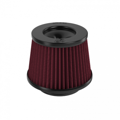 S&B - S&B Custom Round Filter with Flange, Cotton Cleanable (Red)