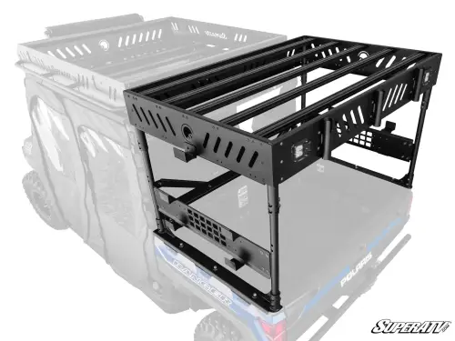 SuperATV - SuperATV Outfitter Bed Rack for Polaris (2017-26) Ranger XP 1000 (No Cube Lights, No Shelf, No Wiring Harness)