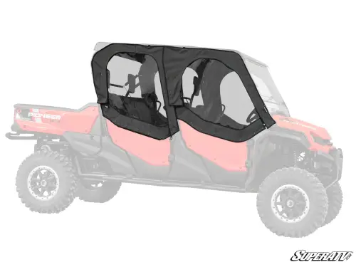 SuperATV - SuperATV Soft Cab Enclosure Upper Doors for Honda (2023-26) Pioneer 1000-6