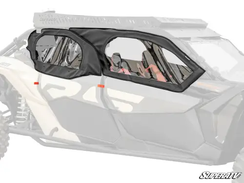 SuperATV - SuperATV Primal Soft Cab Enclosure Doors for Can-Am (2017-26) Maverick X3 (Upgrade to Premium Framed Doors, No Rear Windshield, No Exterior Door Handles)