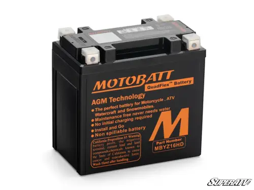 SuperATV - SuperATV Motobatt Battery Replacement for Honda (2015-24) Pioneer