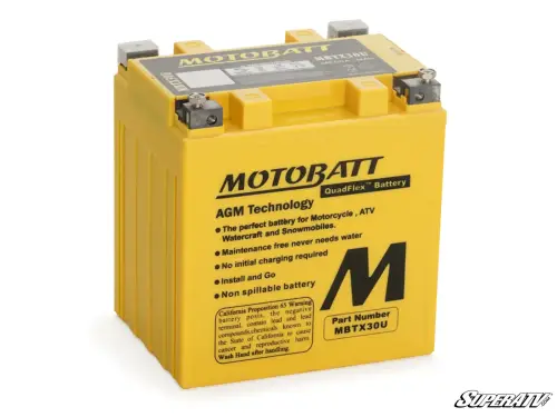 SuperATV - SuperATV Motobatt Battery Replacement for Polaris (2010-26) RZR (OEM# 4014609)