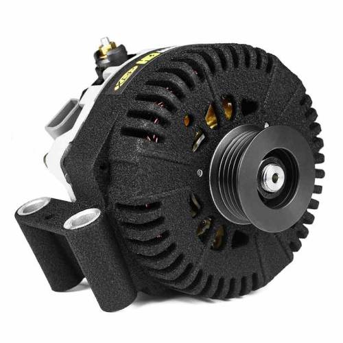 XDP - XDP Wrinkle Black HD High Output Secondary Alternator for Ford (2003-07) 6.0L Power Stroke (Secondary - For Models With Dual Alternators)