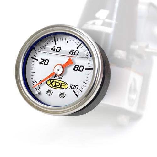 XDP - XDP 1-1/2" Mechanical Pressure Gauge Universal - 0-100 PSI (Fuel, Air & Oil)