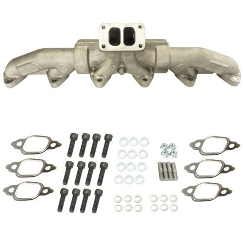 Industrial Injection - Industrial Injection Exhaust Manifold Kit for Dodge (1988-98) 5.9L Cummins 12V (w/ Bolts & Gaskets)