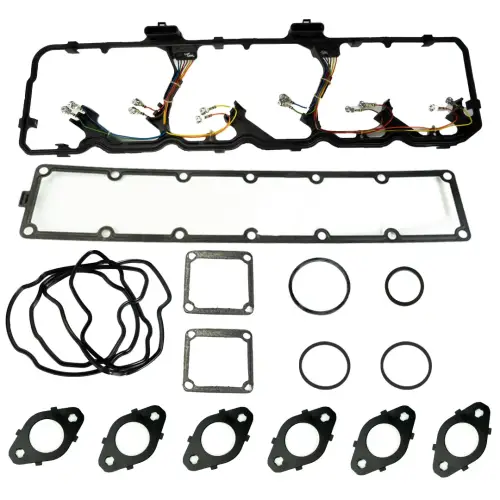 Industrial Injection - Industrial Injection Complete Engine Installation Gasket Set for Dodge (2006-07) 5.9L Cummins (w/ Injector Harness)