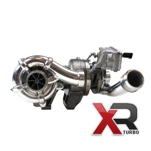 Industrial Injection - Industrial Injection XR2 Series Compound Turbo Upgrade Set 58mm/71mm/77mm T/W for Ford (2008-10) 6.4L Power Stroke