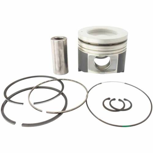 Industrial Injection - Industrial Injection Fly Cut, Coated, Chamfered & De-Lipped Piston Kit for Chevy/GMC (2001-16) 6.6L Duramax (STD)