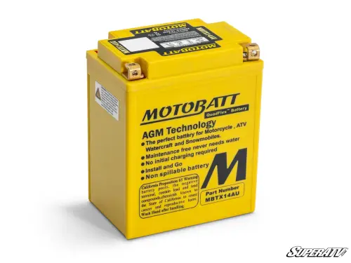 SuperATV - SuperATV Motobatt Battery Replacement for Polaris (2010-21) Ranger (OEM# 4140006)