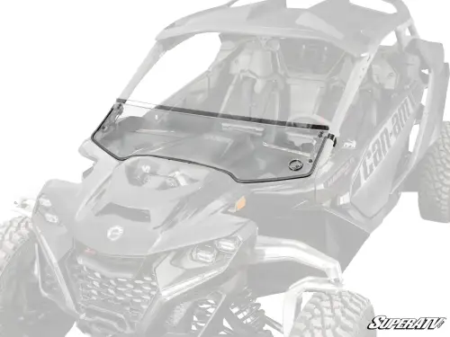 SuperATV - SuperATV Windshield for Can-Am (2024-26) Maverick R (Scratch-Resistant Polycarbonate - Clear)
