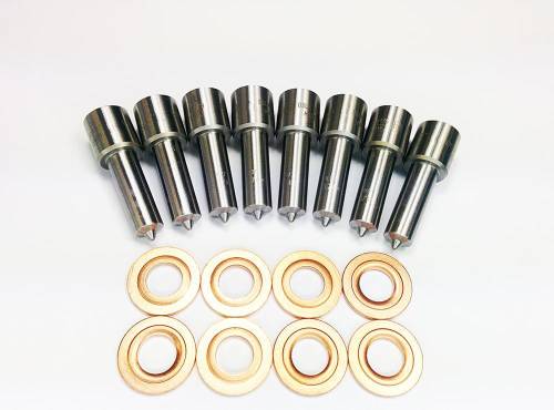 Dynomite Diesel - Dynomite Diesel Fuel Injector Nozzle Set for Chevy/GMC (2001-04) LBZ Duramax, 45% Over