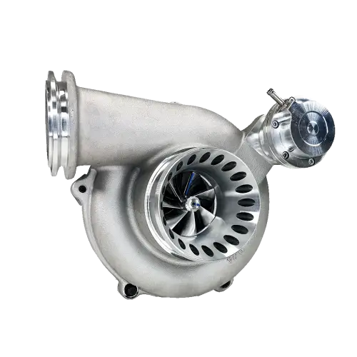 KC Turbos - KC Turbos KC38r Dual Ball Bearing Turbo for Ford (Early 1999) 7.3L Power Stroke, Stage 3 (.84 A/R) (Polished)