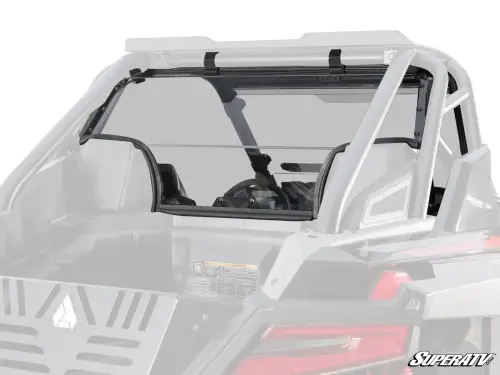 SuperATV - SuperATV Rear Windshield for Polaris (2020-24) RZR Pro XP, 2 Seat w/ Rockford Fosgate Audio (Standard Polycarbonate - Light Tint)