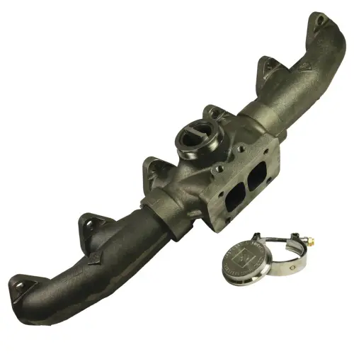 BD Diesel Performance - BD Diesel 20-Degree Waste Gated Exhaust Manifold for Dodge (1998.5-07) 5.9L Cummins, T4 Mount