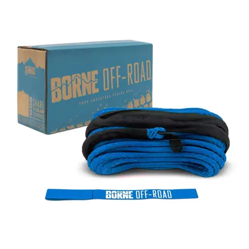 Borne Off-Road - Borne Off-Road Replacement Synthetic Winch Rope, 3/8" x 85ft (Blue)