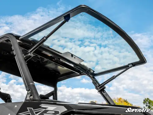 SuperATV - SuperATV Maxdrive Power Flip Glass Windshield for Polaris (2015+) Ranger XP 1000 (w/out Wiper)