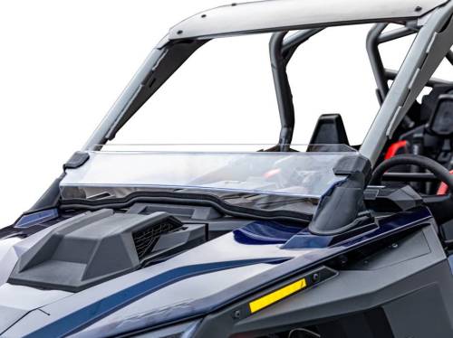 SuperATV - SuperATV Half Windshield for Polaris (2025) RZR Pro R, Standard Polycarbonate - Clear