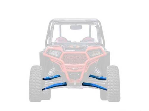 SuperATV - SuperATV High Clearance Boxed A-Arms for Polaris (2014-23) RZR XP 1000 (Heavy-Duty 4340 Chromoly Steel Ball Joints) Voodoo Blue