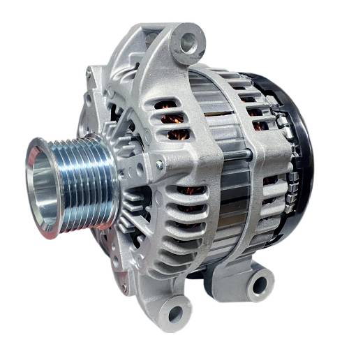 Hagemeister Enterprises - Hagemeister High Output 200amp Alternator for Ford (2003-07) 6.0L Power Stroke (1 Wire) Passenger Side