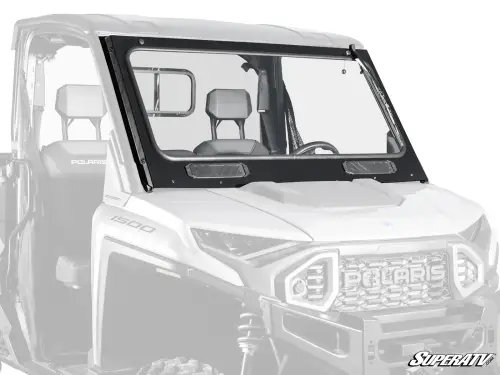 SuperATV - SuperATV Glass Windshield for Polaris (2024) Ranger XD 1500 (w/ driver's side wiper)