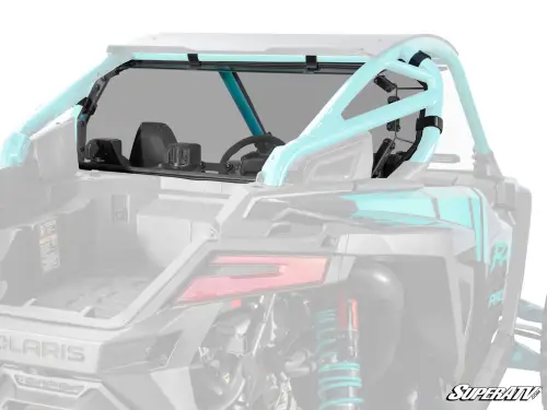 SuperATV - SuperATV Rear Windshield for Polaris (2025) RZR Pro R (2 Seat, Standard Polycarbonate - Light Tint)