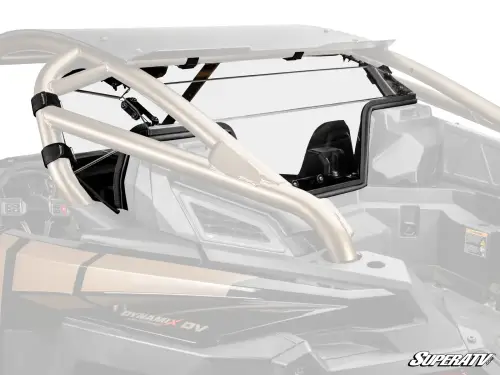 SuperATV - SuperATV Rear Windshield for Polaris (2025) RZR Pro R (2 Seat w/ Rockford Fosgate Audio, Standard Polycarbonate - Light Tint)