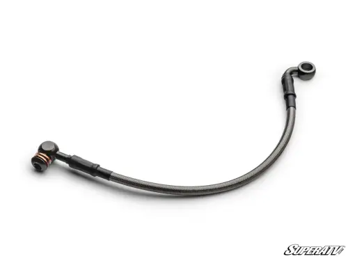 SuperATV - SuperATV Extended Steel-Braided Brake Line (7.5MM x 12" w/ 90 Degree Banjo Fitting)