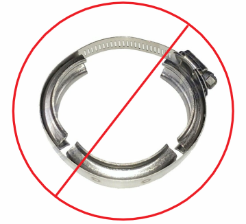 DieselSite - DieselSite T-Bolt Turbo V-Band Clamp for Ford (1994-99) 7.3L Power Stroke (Early 1999)