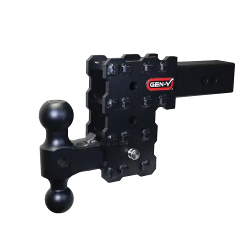GEN-Y Hitch - GEN-Y Hitch PHANTOM-X Drop Hitch (2.5″ Shank) 16K (Includes Dual Ball Mount and Pintle Lock, w/ 10" Drop (5 Adjustable Positions))