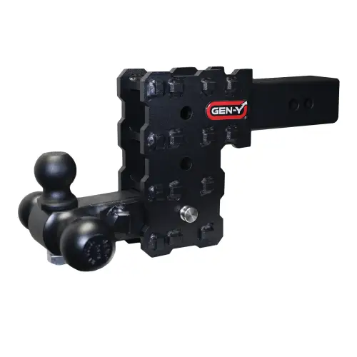 GEN-Y Hitch - GEN-Y Hitch PHANTOM-X Drop Hitch (2.5″ Shank) 16K (Includes Tri-Ball Mount, w/ 7.5" Drop (4 Adjustable Positions))