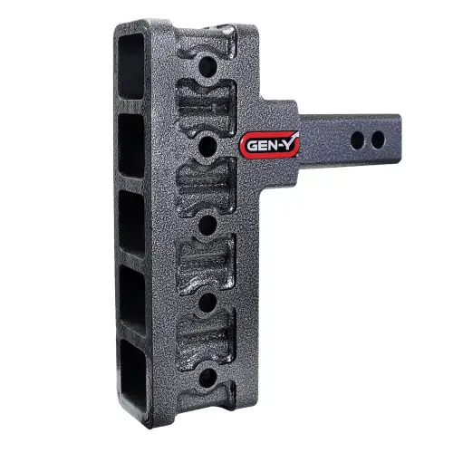 GEN-Y Hitch - GEN-Y Hitch MEGA-DUTY 10K Drop Hitch (2″ Shank), 20" Drop (9 Adjustable Positions), Includes Dual Ball Mount and Pintle Lock