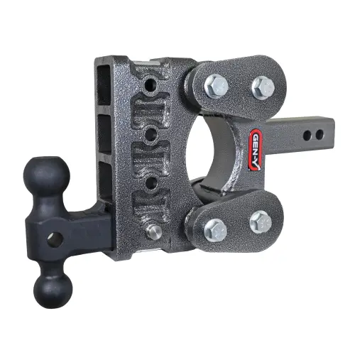 GEN-Y Hitch - GEN-Y Hitch The BOSS (Torsion-Flex) 16K Drop Hitch (2″ or 2.5″ Shank), 2" Receiver (16K), 12 1/2" Drop (4 Adjustable Positions), Includes Dual Ball Mount and Pintle Lock